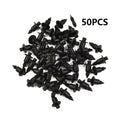 50pcs 6mm Motorcycle Fairing Trim Plastic Push Fit Rivet Clips For-Suzuki