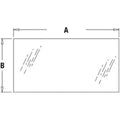 Rear Middle Glass Fits John Deere Replaces T201954