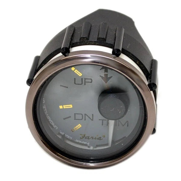 Faria Boat Trim Gauge GP7503A - BRP OMC Gray 2 Inch
