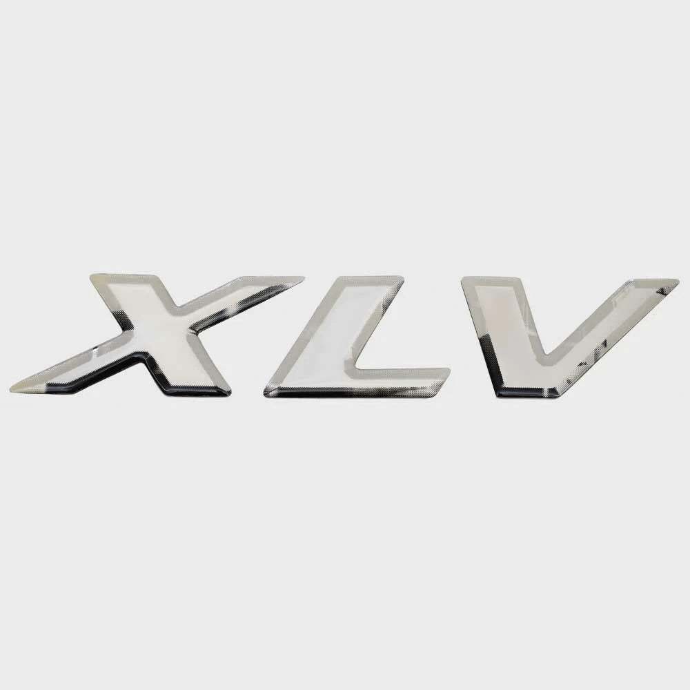 Moomba Boat Raised Logo Decal Emblem - Mobius XLV CC Silver Vinyl