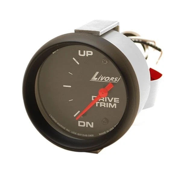Livorsi Boat Trim Gauge LMTMOBK - Mega OMC 2 3/8 Inch