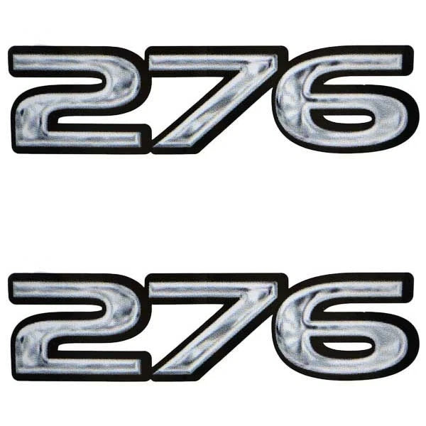 Rinker Boat Decals - 276 Model Gray Black Stickers (pair)