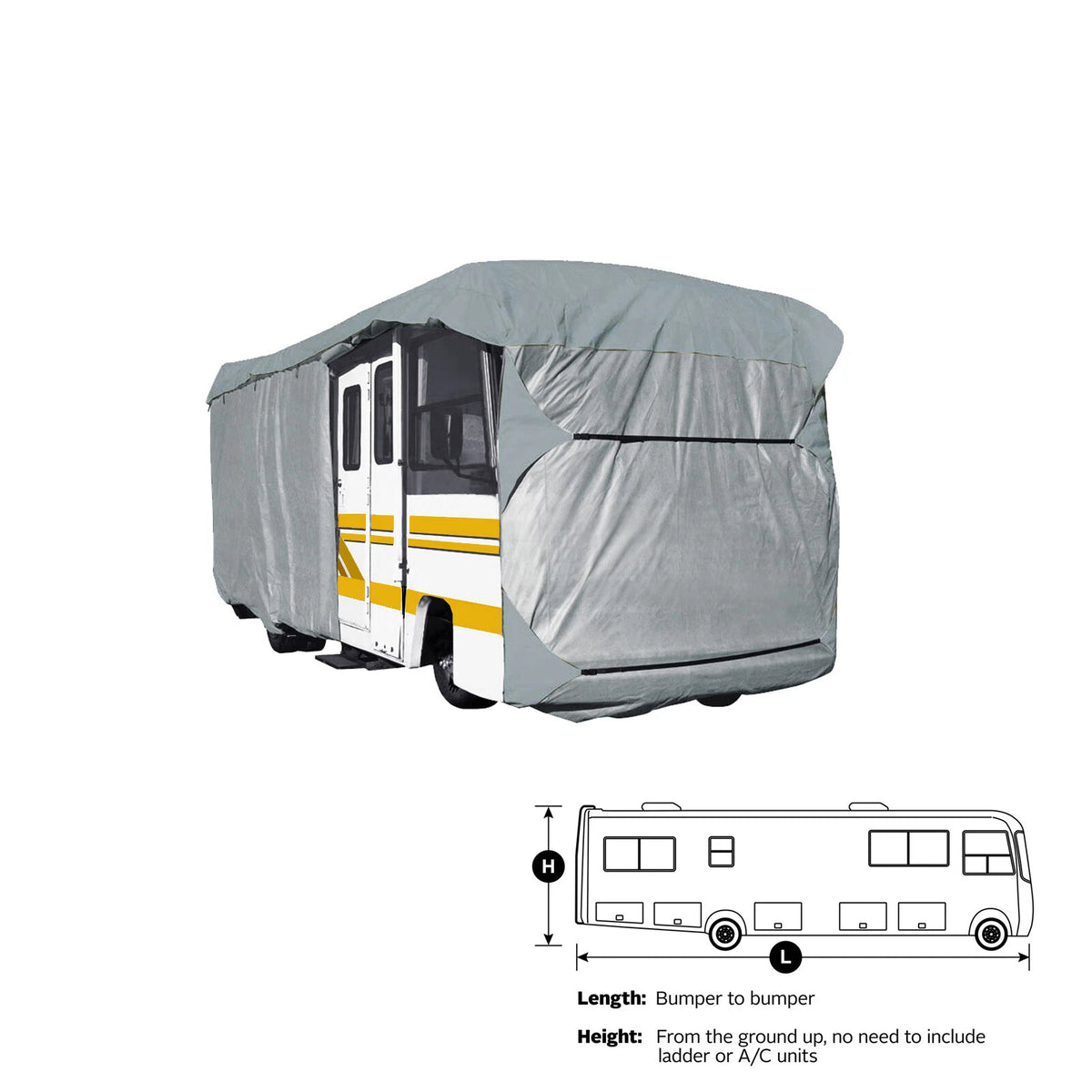 EliteShield Upgraded Class a RV Motorhome Camper Storage Cover All Weather Tough