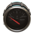 Faria Boat Temperature Gauge GP7762A - Trophy 2 Inch Metallic Black