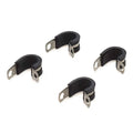 Umpco Boat Cushioned Wire Cable Clamps - 1/2 Inch Stainless (set of 4)