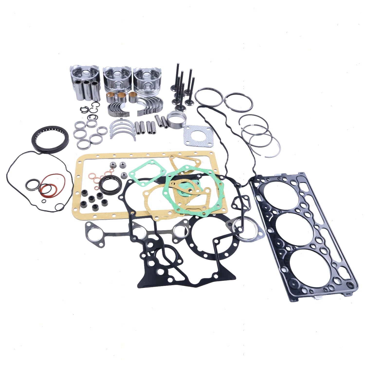 Overhaul Rebuild Kit with +0.5mm Piston for Kubota D902 D902EBH Engine BX24 BX25