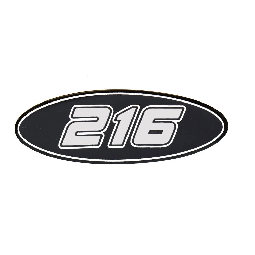 Crownline Boat Emblem Decal Sticker 40161 - Raised 216 Silver