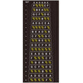 Guitar Neck Fretboard Map Easy Learning Tool with Removable Vinyl Stickers