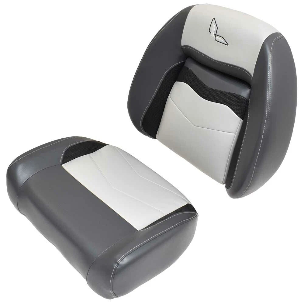 Lowe Boat Seat Cushions 2370865 - Wise with Logo Gray Black 2240630