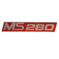 MasterCraft Boat Decal 759713 - MS 280 Red Silver Vinyl 7 1/2 Inch