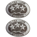 2X Ultra Low EMISSION 3 Star DECALS STICKERS for SEADOO YAMAHA HONDA-Light Gray