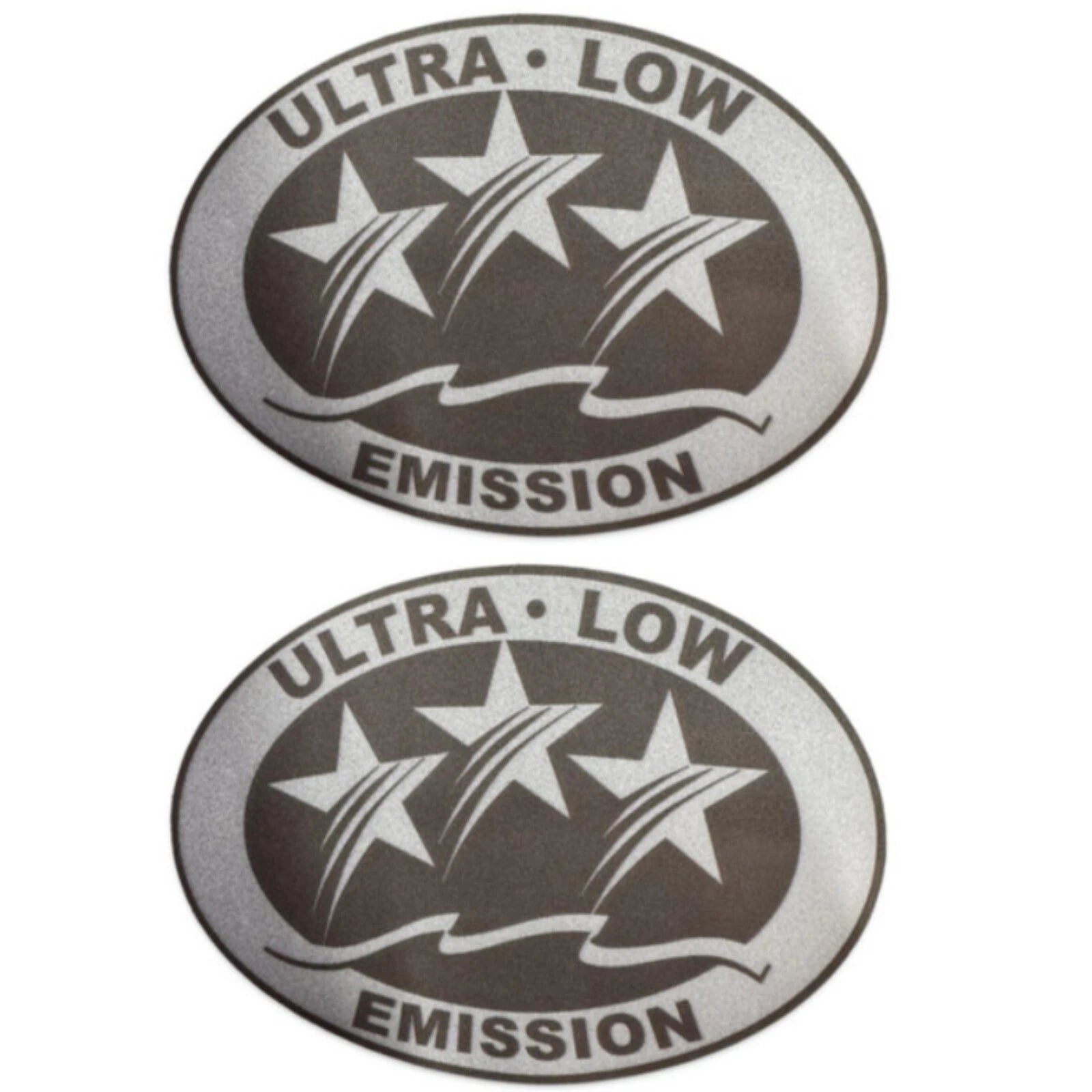 2X Ultra Low EMISSION 3 Star DECALS STICKERS for SEADOO YAMAHA HONDA-Light Gray