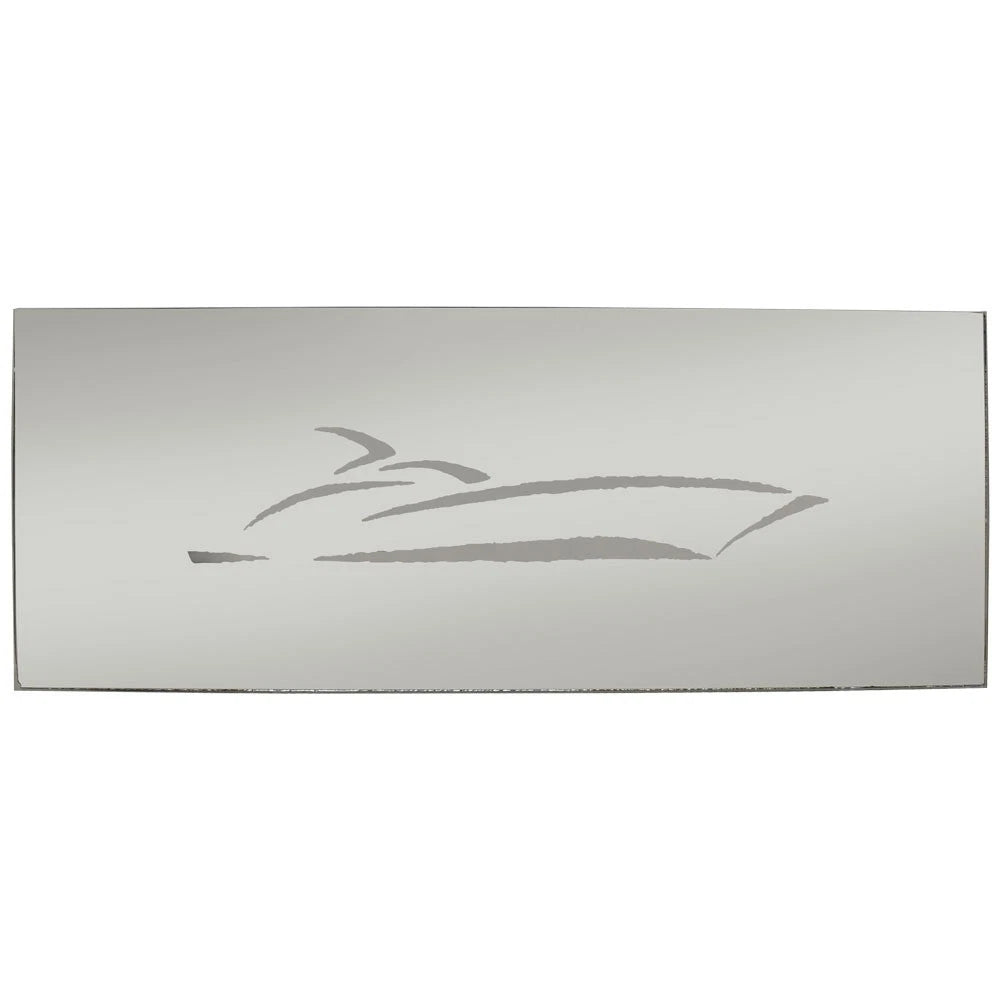 Regal Boat Mirror 39046 - 12 X 30 1/2 Inch with Frosted Emblem