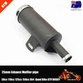 Muffler Exhaust Pipe 90cc 110cc 125cc PIT Quad Dirt Bike ATV Dune Buggy 25mm