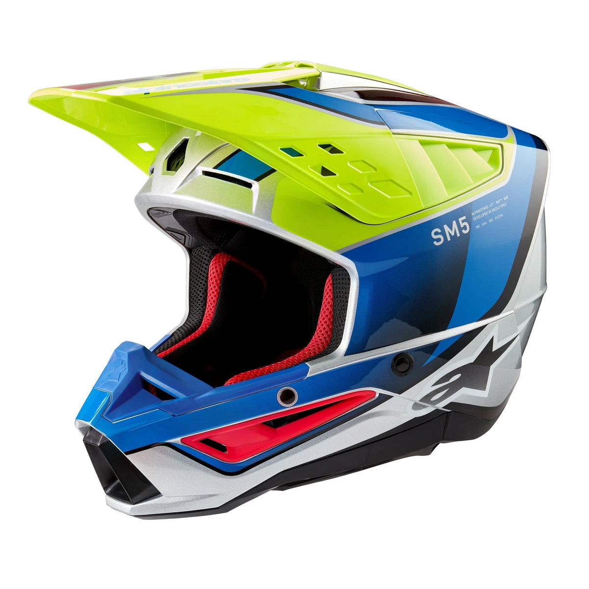 Alpinestars S M5 Sail Off-Road Helmet for Small Motorcycles, Fluorescent
