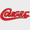 Bass CAT Boat Raised Brand Decal LH7082 - Cougar Red Sticker