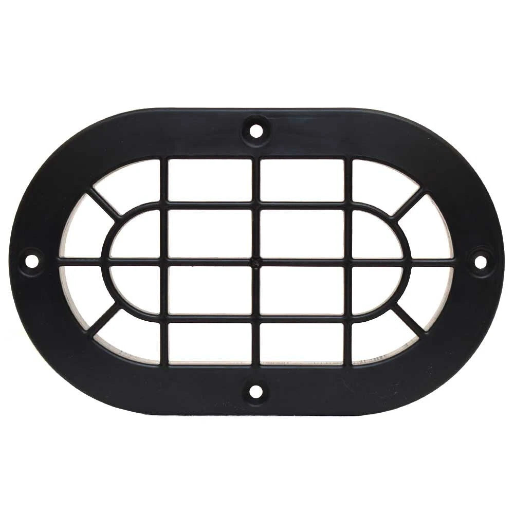 Crownline Boat Vent Grille Cover 35012 - Oval Black Plastic