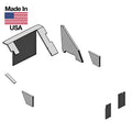 R1219 Cab Foam Kit - Black Fits IH - Fits FARMALL