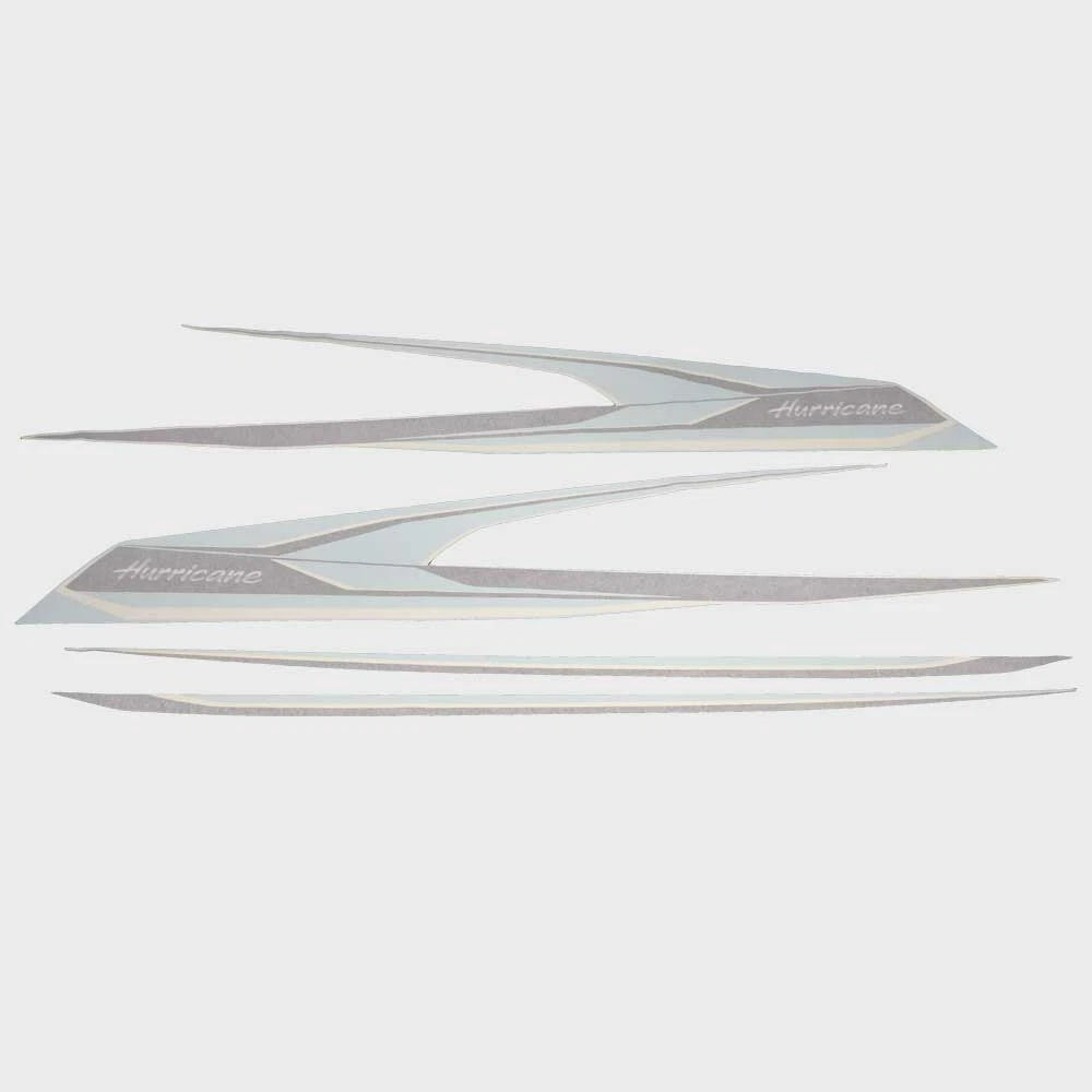 Hurricane Boat Graphic Hull Decals 467027 - 2020 SportDeck Blue (4 PC)