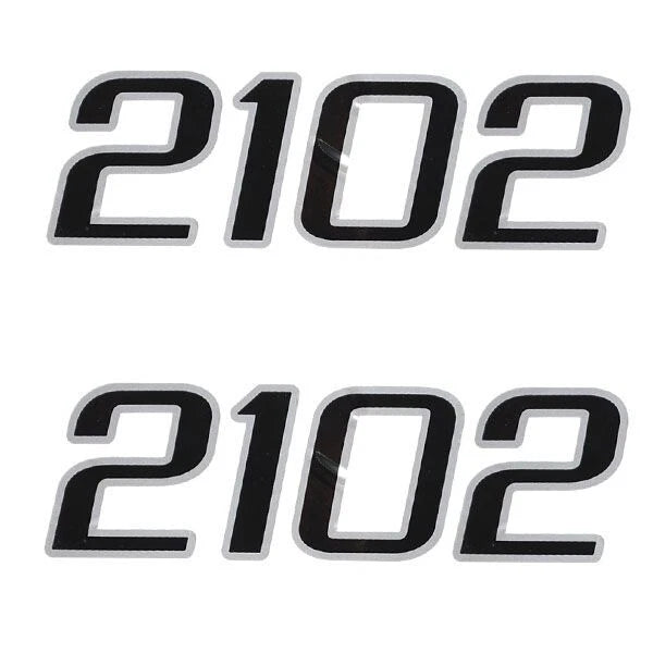 Kenner Boat Brand Decals 130112 - 2102 Black/Silver Stickers (pair)