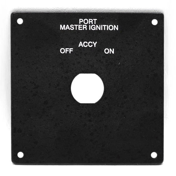 Sea Ray Boat Blank Ignition Switch Panel 1896435 - Port Master Aluminum