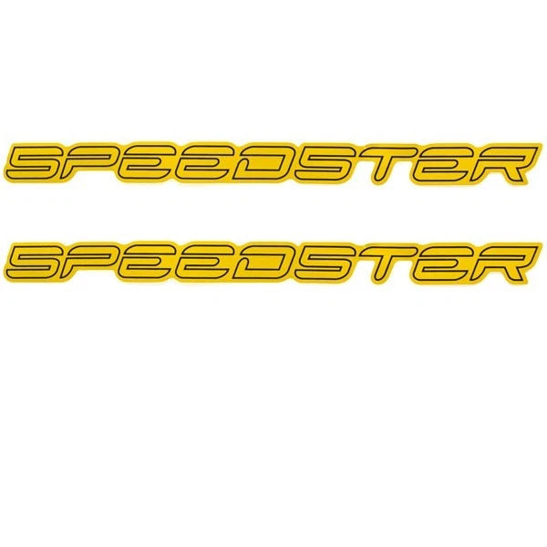 Sea Doo Boat Decals 204902029 - Speedster Yellow - Black (pair)