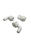 TH Marine TH-92-DP, 3/4in 90 Degree Barbed Thru Hull, with 2 White Nuts, 3 Pack