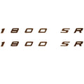 Bayliner Boat Raised Decals - 1800 Maxum SR 16 X 1 Inch Gold (pair)
