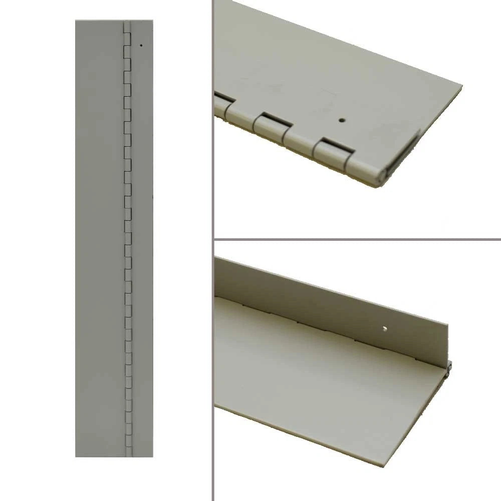 Tracker Boat Piano Hatch Hinge - 18 X 3 1/4 Inch Gray Aluminum