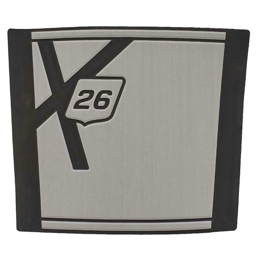 MasterCraft Boat Non-Skid Deck Mat 553297 - X26 Bow Step Gray Black