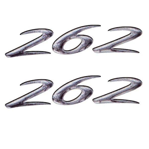 Rinker Boat Lettering Graphic Decal - 262 Vinyl 3 1/4 Inch (pair)