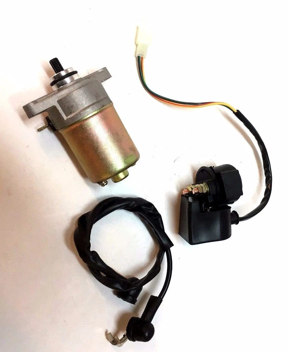 139QMB 139 QMB MOTOR DE ARRANQUE Y SOLENOIDE DE RELÉ SCOOTER DE 4 TIEMPOS ATV