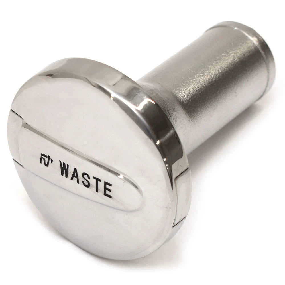 SeaStar Boat Waste Deck Fill BK0160004 - 1 1/2 Inch SS Flip Top