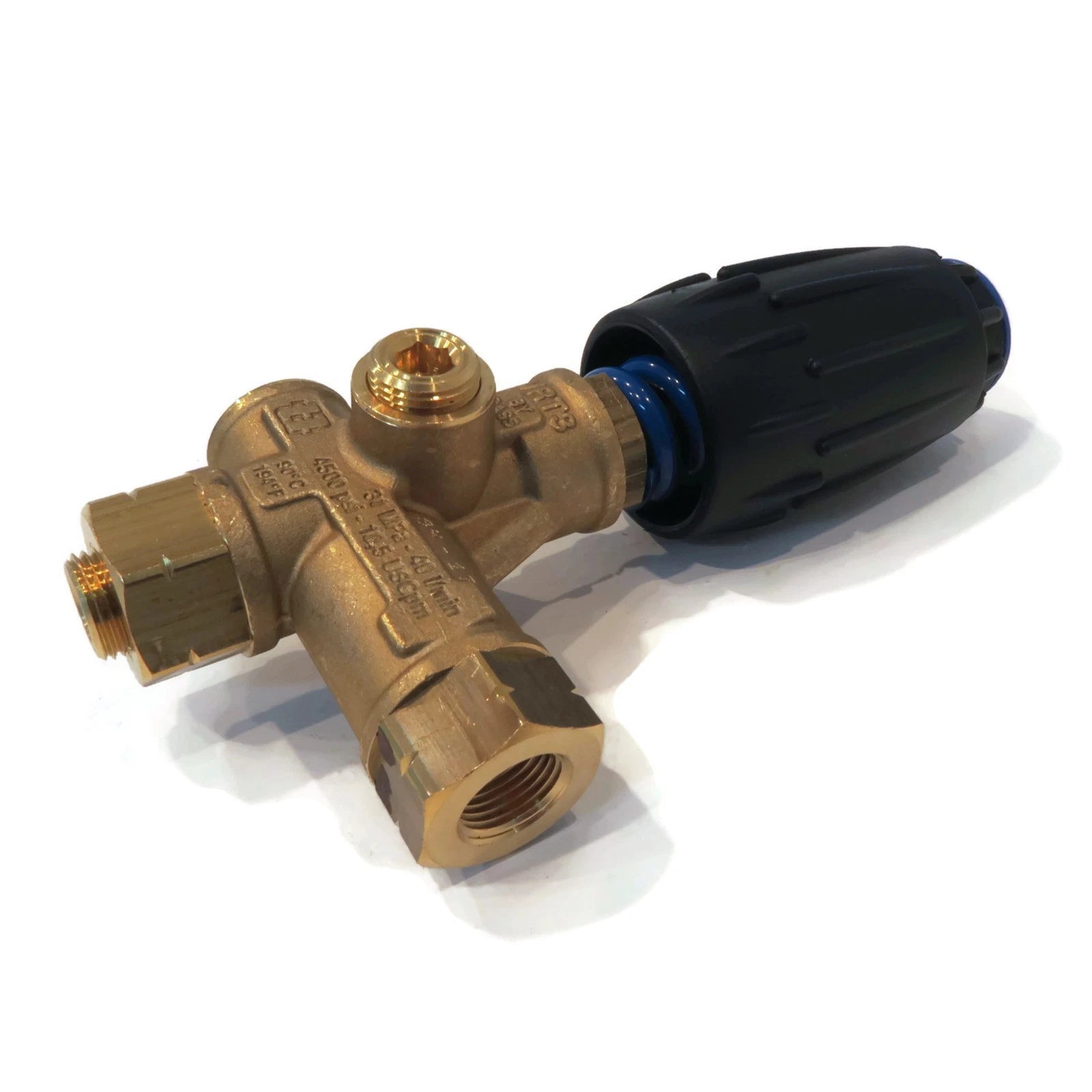 OEM Annovi Reverberi Unloader Valve Blue 3650 Psi with Adjustable Knob 10.5 GPM