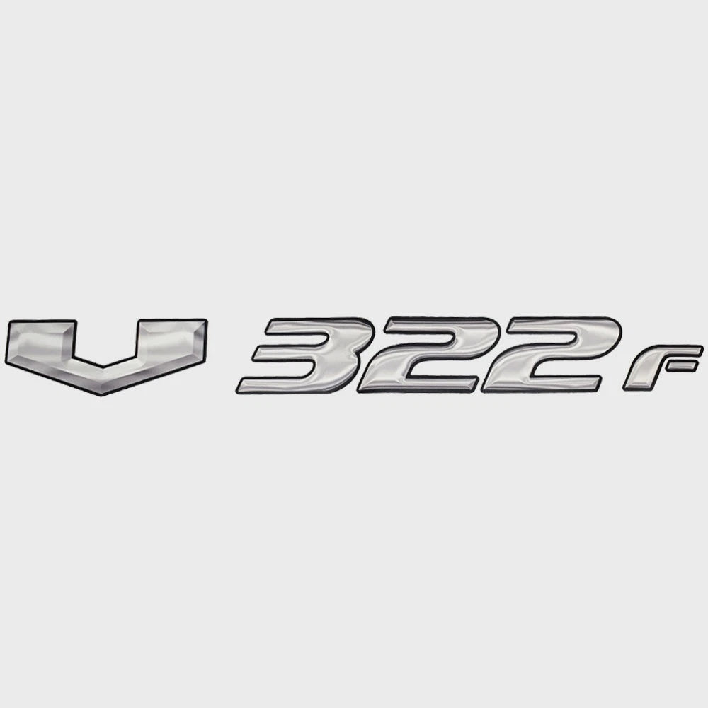 SunCatcher Boat Model Decal Sticker 73405334 - V322F Silver Black