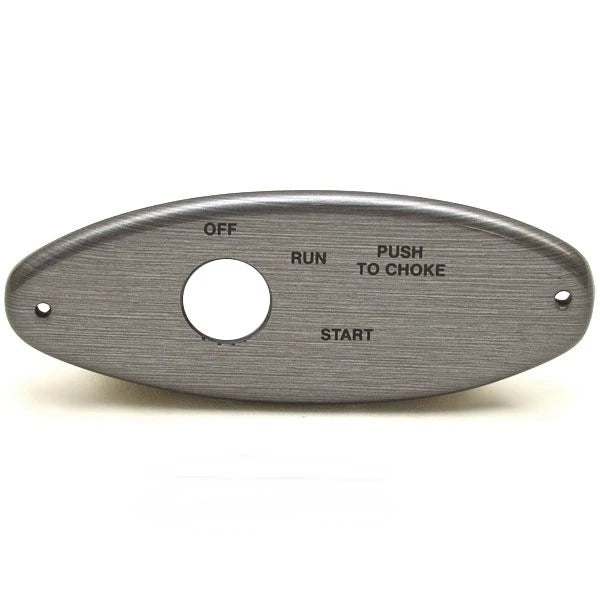 Lund Boat Blank Ignition Panel 2006193 - 5 3/4 X 2 1/4 Inch Gray