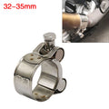 1PCS Motorcycle Exhaust Pipe Clamp 32-35mm Stainless Steel Muffler Fixed Caliper