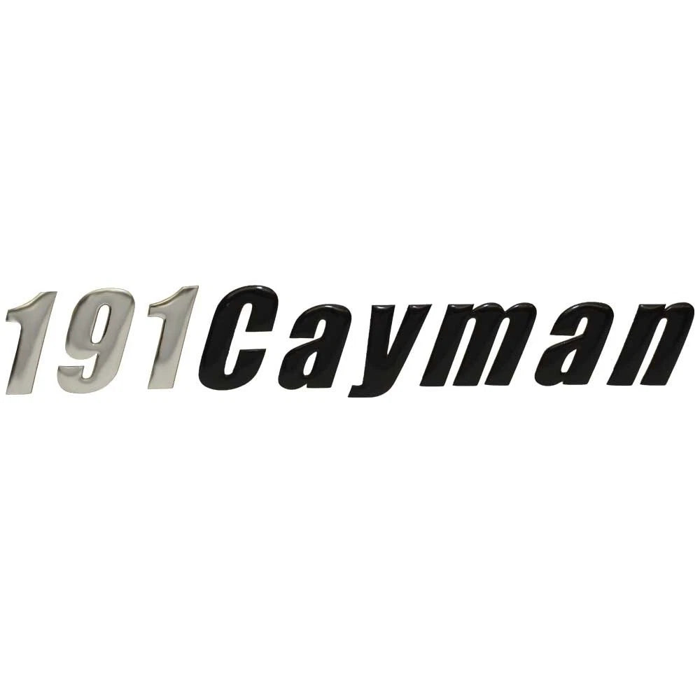 Ranger Boat Raised Decal 9891405 - 191 Cayman Silver Black