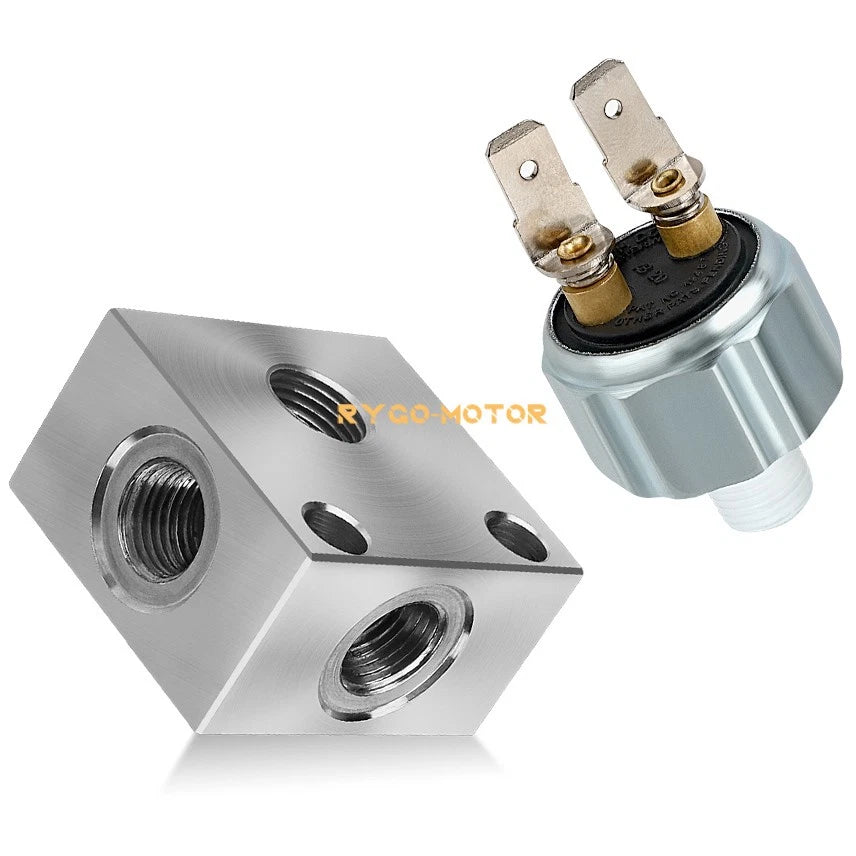 Brake Cross Fitting & Stoplight Pressure Switch for Polaris Ranger 425 500 700