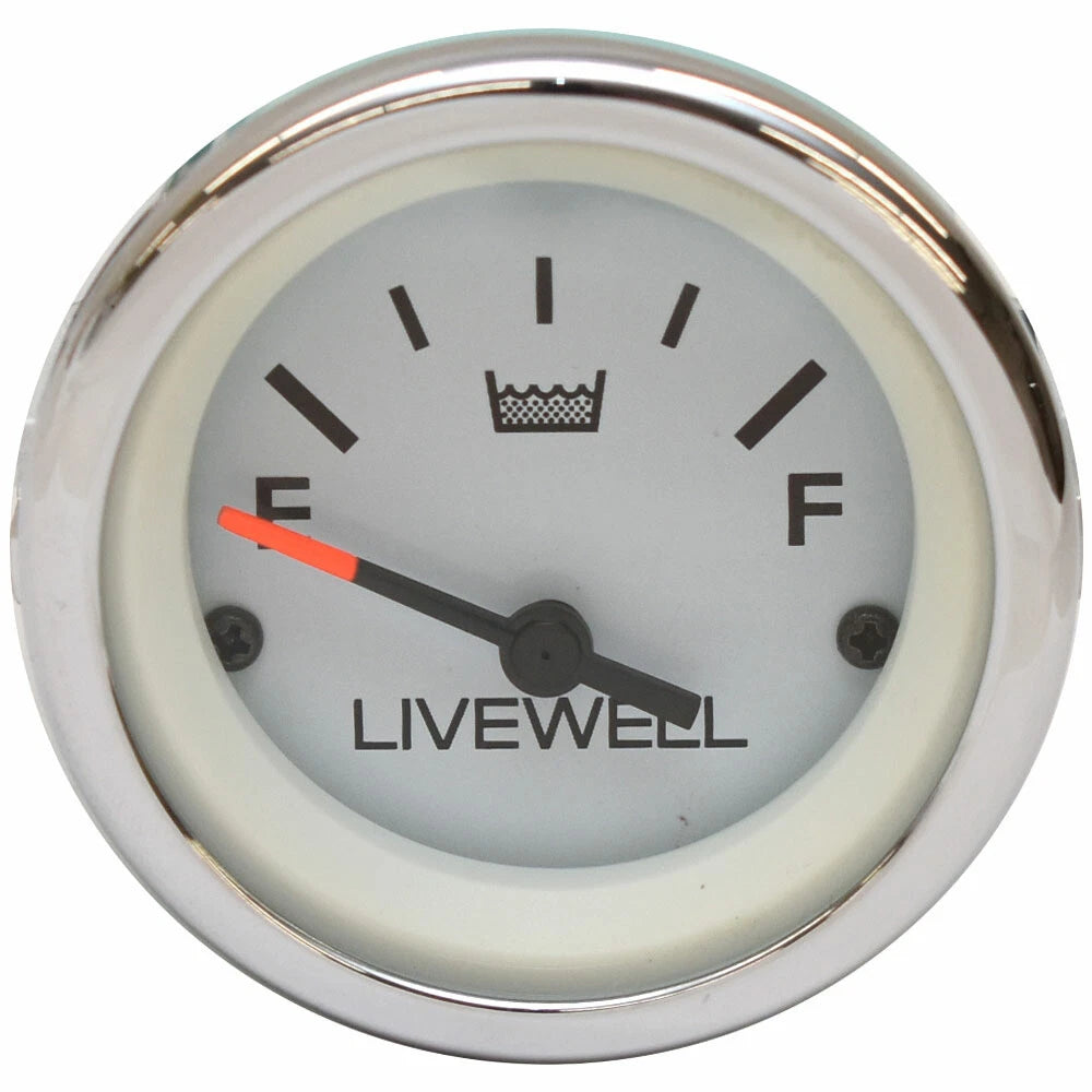 Mercury Boat Livewell Water Level Gauge 62865 - 2 1/8 Inch White