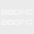 Bentley 200 FC Cruise Pontoon Boat Decals - White Stickers (pair)
