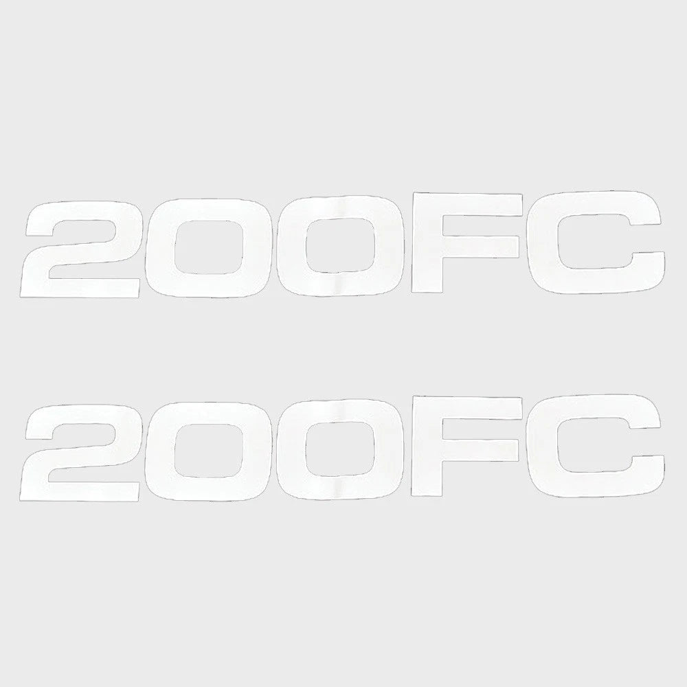 Bentley 200 FC Cruise Pontoon Boat Decals - White Stickers (pair)