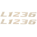 Lowe Boat Vinyl Decal 1823524 - L1236 Ivory 8 1/4 X 1 1/5 Inch (pair)