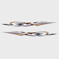 Boat Graphic Decals - Checkered Flag Stickers (set of 2)