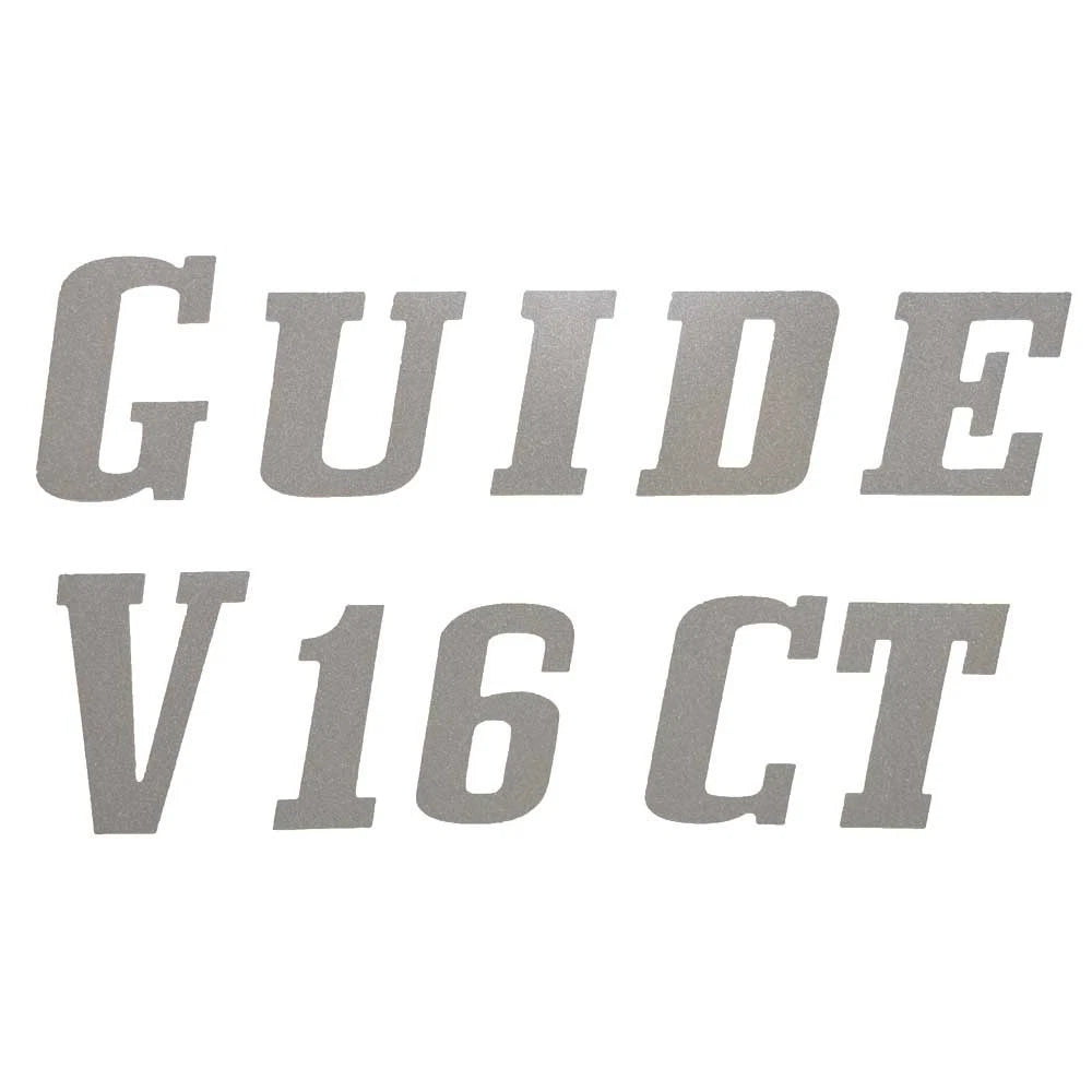 G3 Boat Decal Emblem Sticker - Guide V16 CT Silver