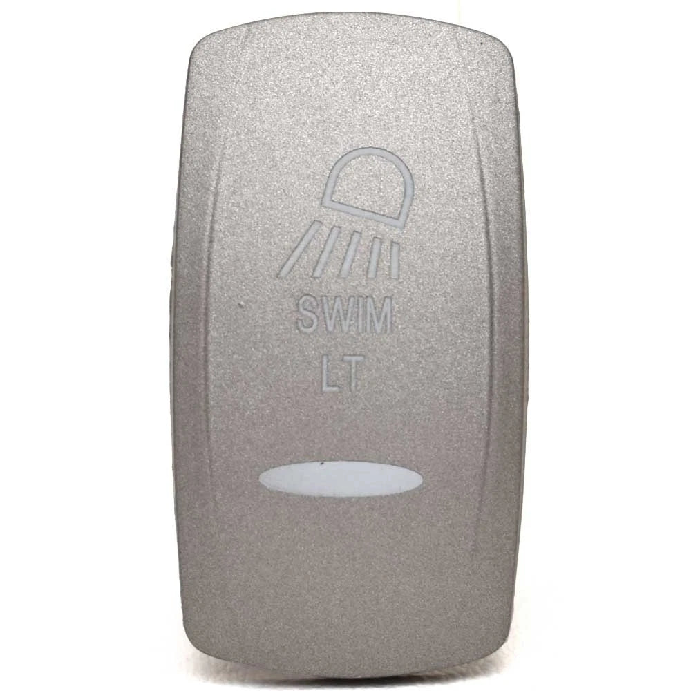 Carling Boat Rocker Switch Actuator - Swim Light Pewter