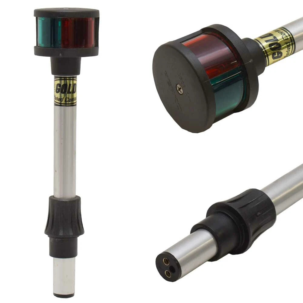 Perko Boat Bi-Color Navigation Bow Pole Light 1216SPL016 - 9 Inch 2-Pin