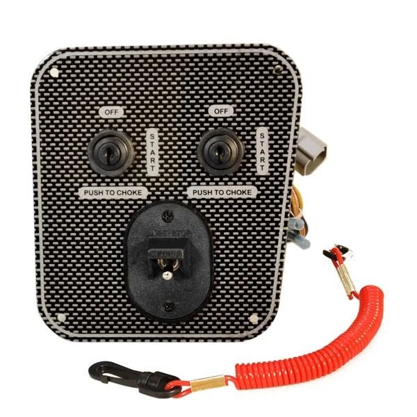 Wellcraft Boat Ignition Switch Panel 025-4121 - Dual Engine 6 Inch