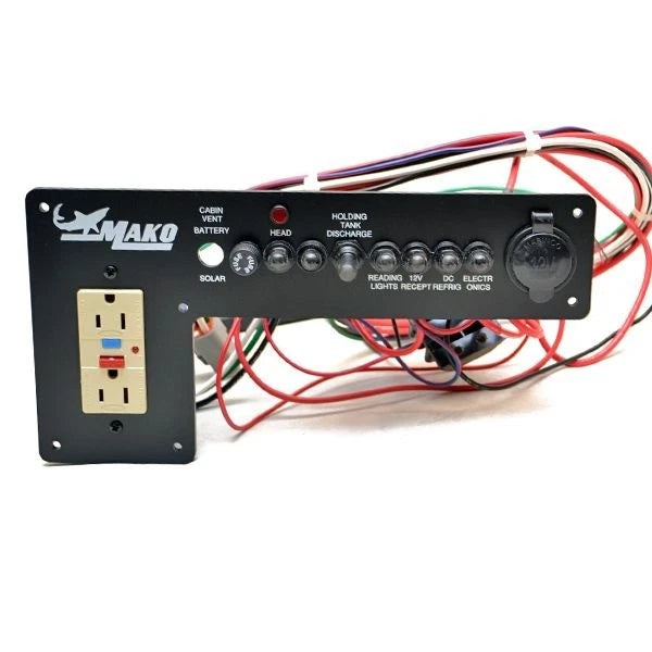 Mako Boat Breaker Dash Panel MKO81P02335 - Black Plastic