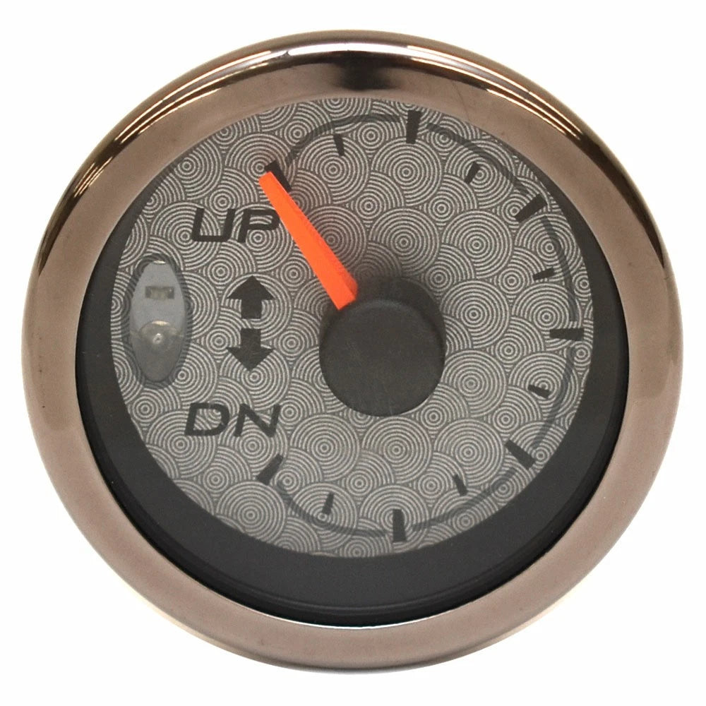 Beede Boat Trim Gauge 947938 - NexSysLink Pewter - Black 2 Inch